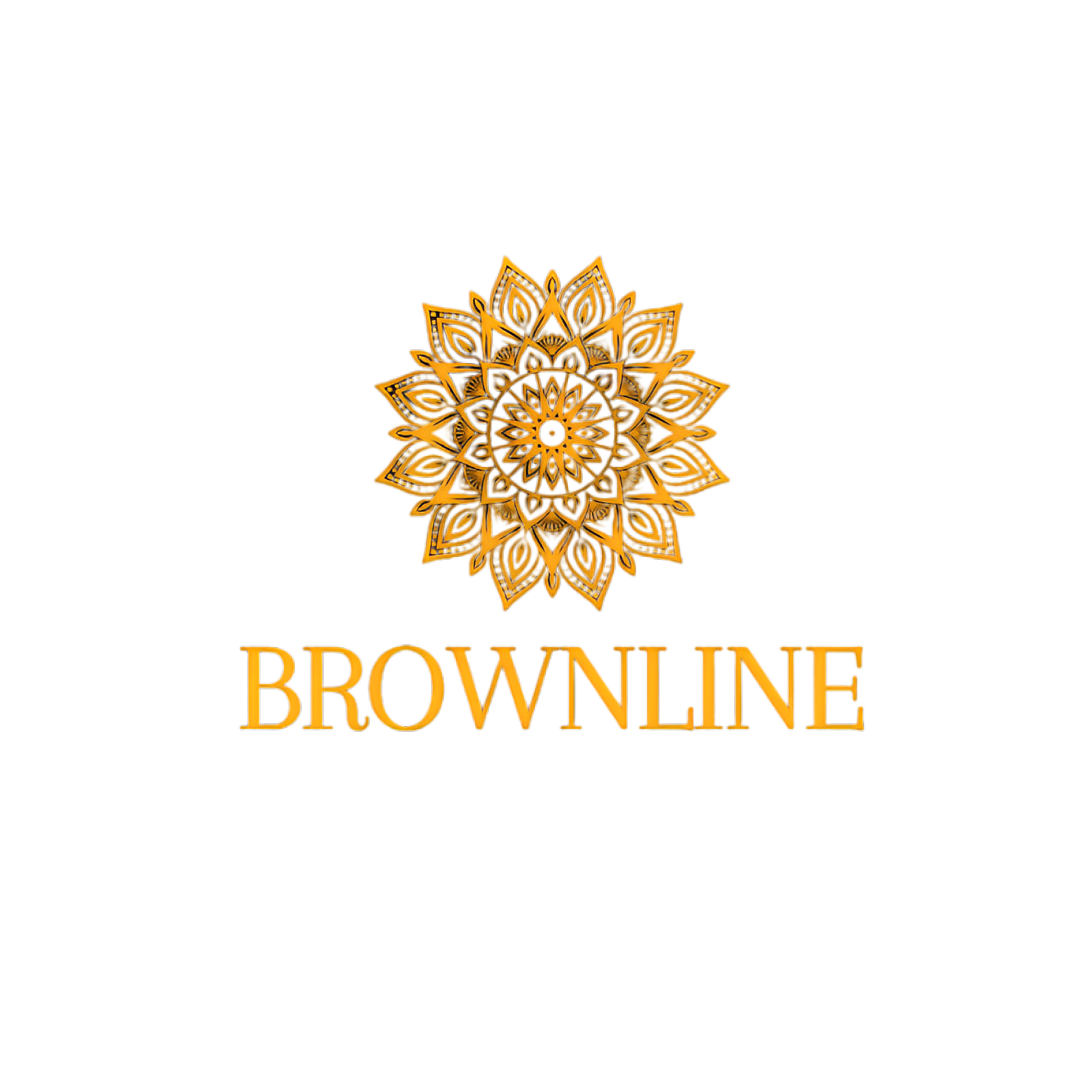 Brownline Mehandi Art Logo